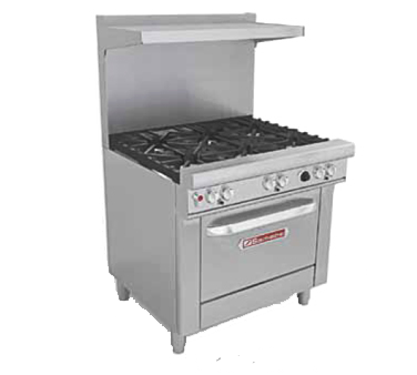 Southbend 4361D-2TL-LP 36" Liquid Propane Ultimate Restaurant Range - 159,000 BTU