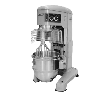Hobart HL1400C-1STD 140 Qt. Stainless Steel Legacy Correctional Planetary Mixer - 5 HP