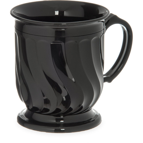 Dinex DX300003 Turnbury 8 oz Onyx Insulated Pedestal Base Mug