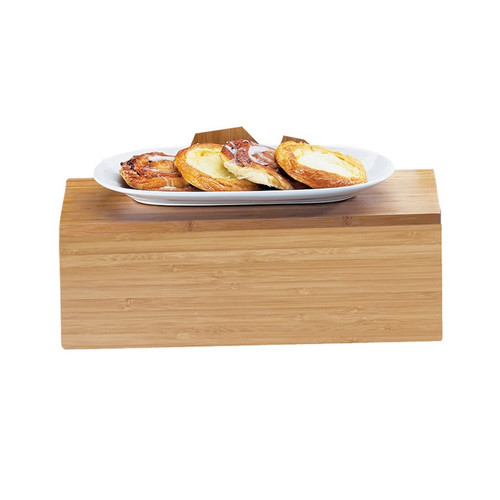 Cal-Mil 166-7-60 20"W x 7"D x 7"H Rectangle Bamboo Display Crate/Riser