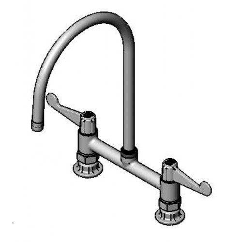 T&S Brass 5F-8DWS09 Equip Faucet swivel 8"