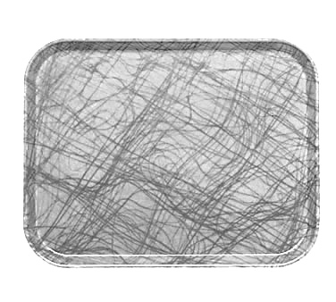 Cambro 926277 8.88" Gray Rectangle Camtray - 12/Case