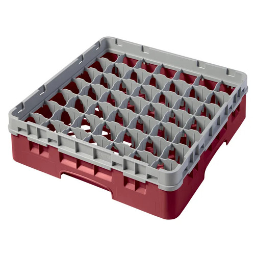 Cambro 49S318416 Camrack Glass Rack With Soft Gray Extender - 5 Cases
