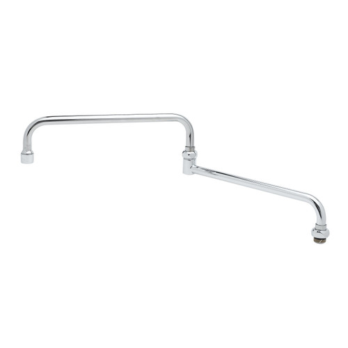 T&S Brass 069X-A22 Nozzle swivel 24" long double joint 2.2 GPM aerator