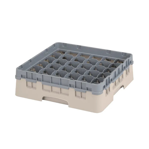 Cambro 36S318184 Camrack Glass Rack With Soft Gray Extender - 5 Cases