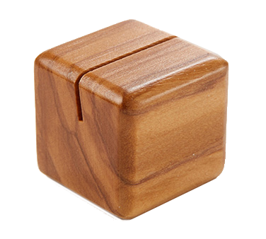 American Metalcraft SOCH 1.12" W Olive Wood Square Card Holder