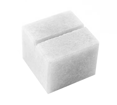 American Metalcraft MCHW125 1.25" W White Square Card Holder
