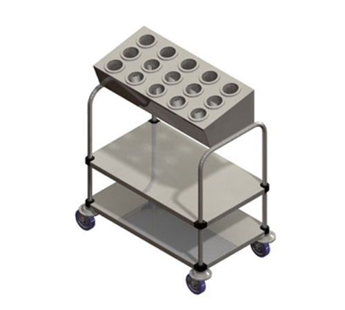 Piper Products 715-2-A15 Tray & Silver Cart