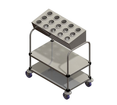 Piper Products 715-2-A15 Tray & Silver Cart