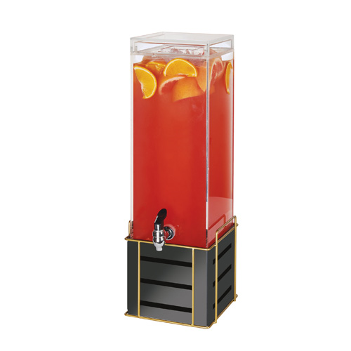 Cal-Mil 22090-3-90 3 Gallon Black Empire Beverage Dispenser