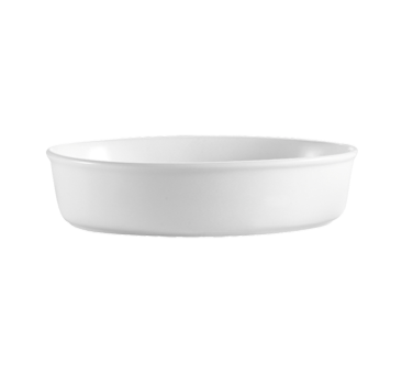 CAC China ODP-6 34 Oz. Super White Ceramic Oval Accessories Platter (2 Dozen Per Case)