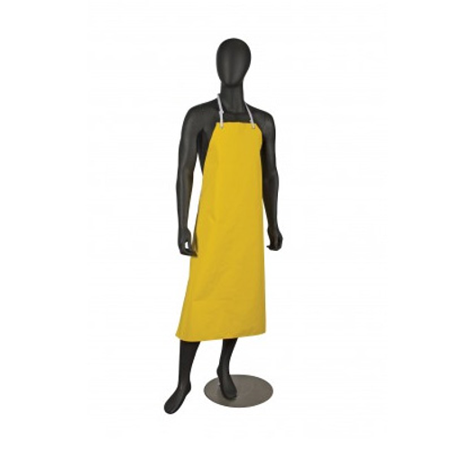 San Jamar 615NBA-Y Yellow Neo-Flex Bib Apron - 29" x 43"