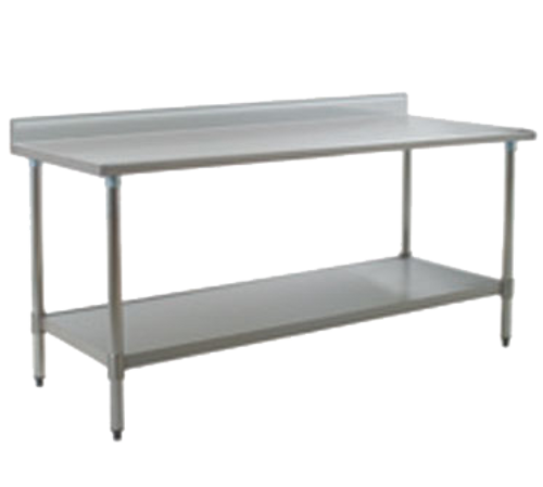 Eagle Group T3048SEB-BS 48"W X 30"D 16/300 Series Stainless Steel Top Deluxe Series Work Table