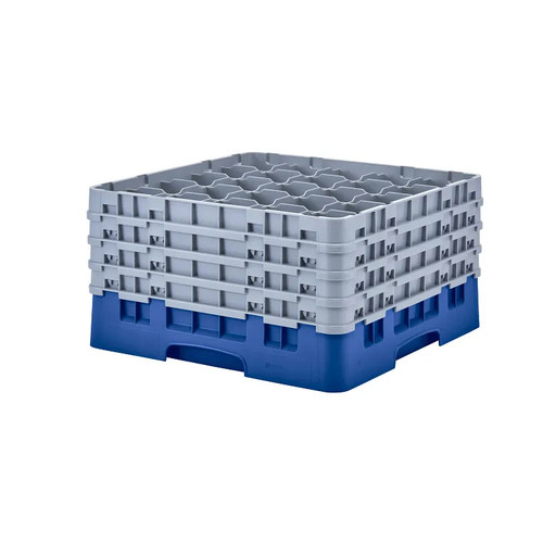 Cambro 25S900168 Camrack Glass Rack With (4) Soft Gray Extenders - 2 Cases