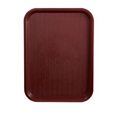 Winco FFT-1216U 16"W Burgundy Fast Food Tray