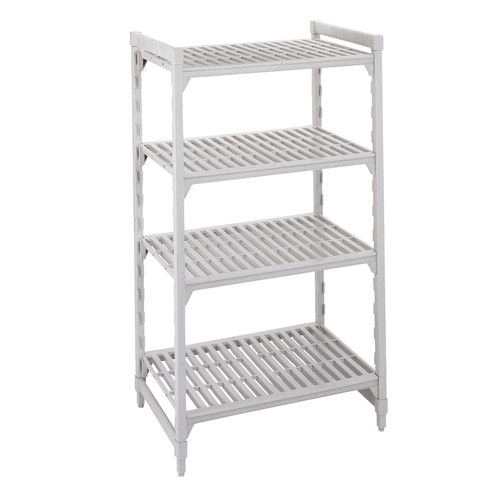 Cambro CPU246072V4480 Camshelving Premium Starter Unit 24"W x 60"L 4-Tier Speckled Gray