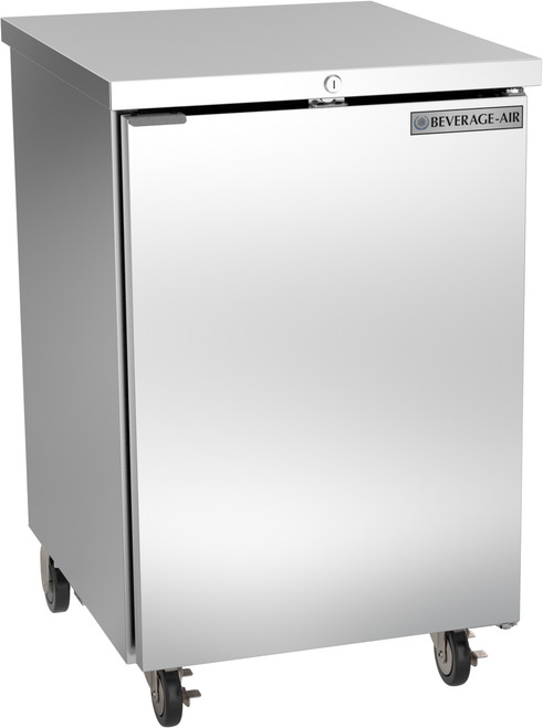 Beverage Air BB24HC-1-F-S 24"W One-Section Solid Door Refrigerated Food Rated Back Bar Storage Cabinet