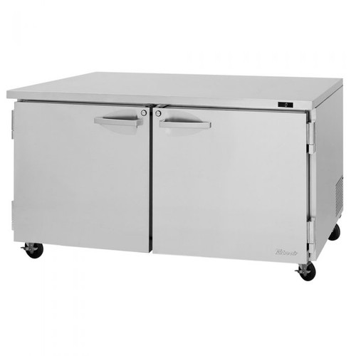 Turbo Air PUF-60-N 60.25"W Two-Section Solid Door Undercounter Freezer