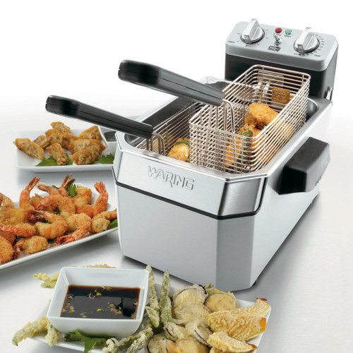 Waring WDF1000 10 Lb. Electric Countertop Deep Fryer - 120 Volts
