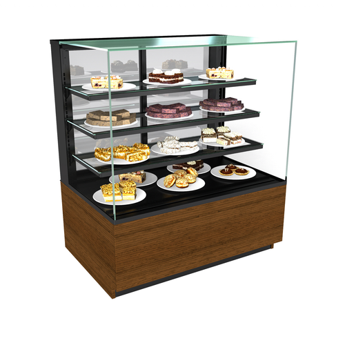 Structural Concepts NR3655DSV 35.75" W Straight Glass Reveal Service Non-Refrigerated Display Case