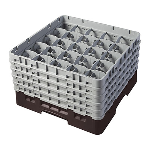 Cambro 25S958167 Camrack Glass Rack With (5) Soft Gray Extenders - 2 Cases