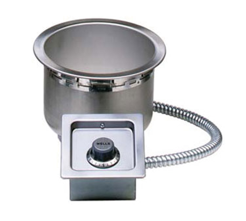Wells SS-8TUI Stainless Steel 7 Quart Round Food Warmer