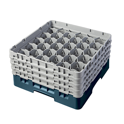Cambro 30S800414 Camrack Glass Rack With (4) Soft Gray Extenders - 2 Cases