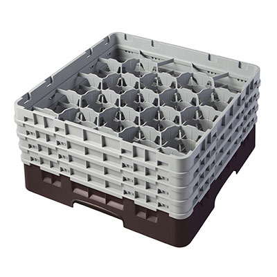 Cambro 20S800167 Camrack Glass Rack With (4) Soft Gray Extenders - 2 Cases