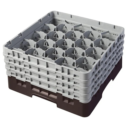 Cambro 20S800167 Camrack Glass Rack With (4) Soft Gray Extenders - 2 Cases