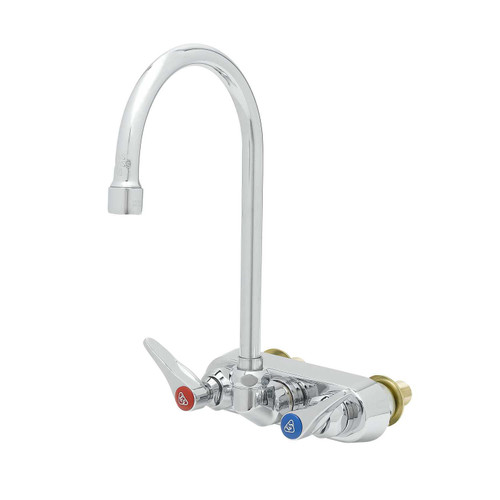 T&S Brass B-1146-XS Workboard Faucet wall mount 4"