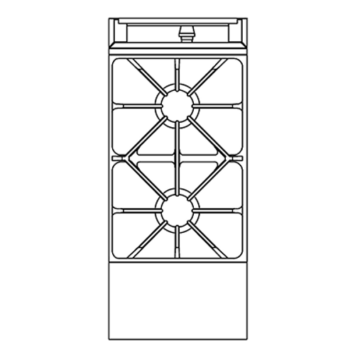 Southbend P18N-X-LP 18" Liquid Propane Heavy Duty Range - 90,000 BTU