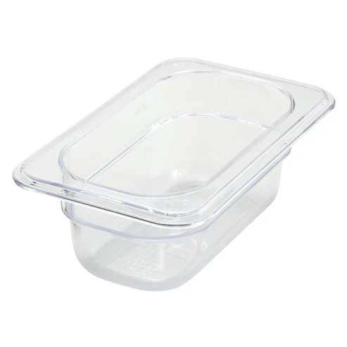 Winco SP7902 1/9 Size Polycarbonate Poly-Ware Food Pan