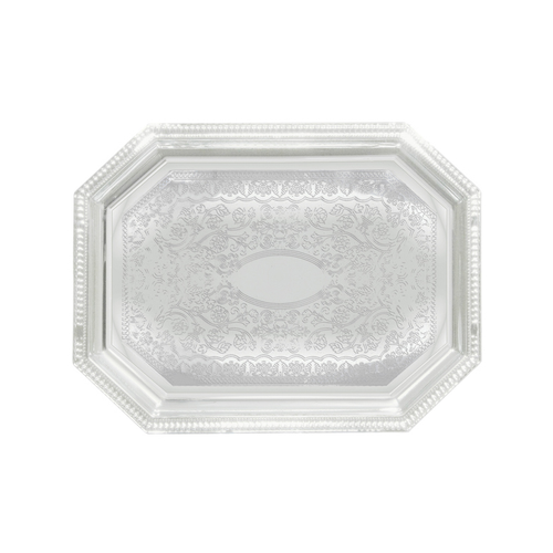 Winco CMT-1217
 Chrome Plated
 Octagonal
 Serving Tray