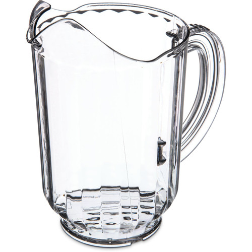 Carlisle 554007 60 Oz. PolyCarbonate Clear Versapour Pitcher