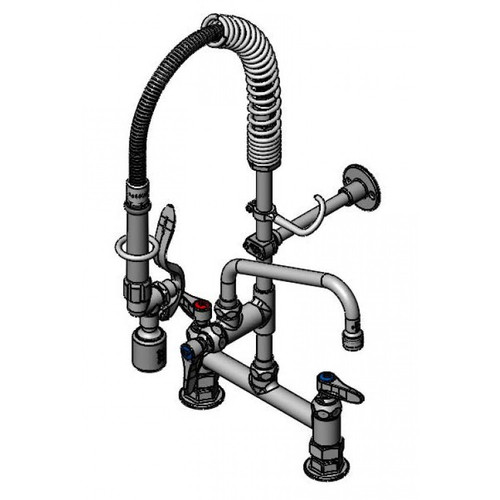 T&S Brass Mpy-8Dln-08 Mini Pre-Rinse Unit Low Flow Spray Valve 8"