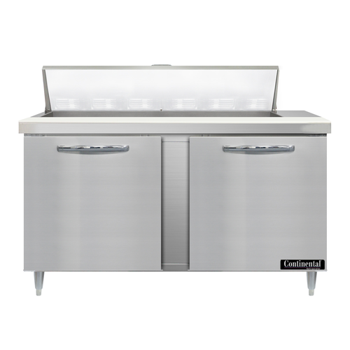 Continental Refrigerator D60N12-D 60" W Two-Section Four Drawer Designer Line Sandwich Unit