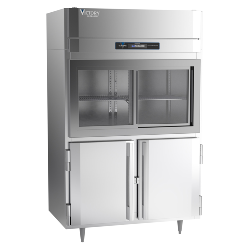Victory DRSA-2D-S1-HD-HC 52.13" W Two-Section Two Door Reach-In UltraSpec Series Refrigerator Featuring Secure-Temp Technology