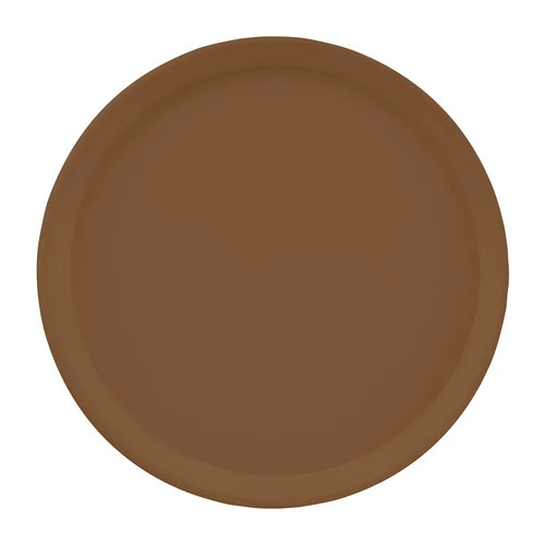 Cambro 1200508 12"Dia. Brown Round Serving Camtray - 12/Case