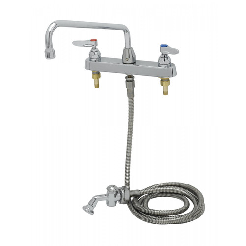 T&S Brass B-1172-01 Workboard Mixing Faucet deck mount 8"