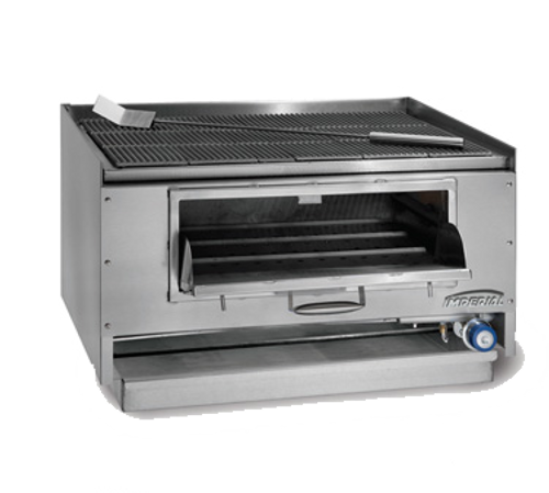 Imperial MSQ-48 48" Countertop Mesquite Wood Broiler - 30,000 BTU