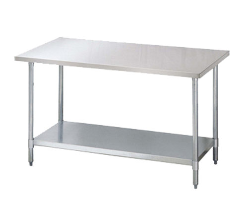 Turbo Air TSW-3018E 18"W x 30"D Stainless Steel Flat Top Work Table