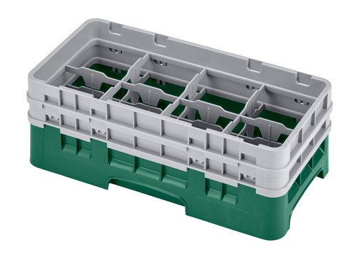 Cambro 8HS434119 Camrack Glass Rack With (2) Soft Gray Extenders