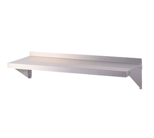 Turbo Air Tsws-1424 Shelf Wall-Mounted 24"W 2"H Rear Up-Turn 18/304 Stainless Steel