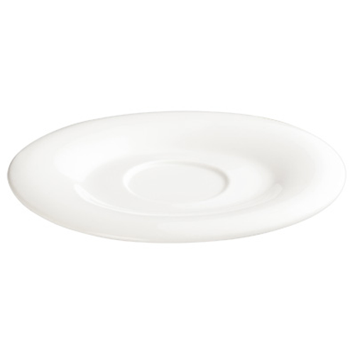 Winco WDP004-215
 Porcelain
 Creamy White
 Oval
 Saucer  ( 36 pieces per Case)