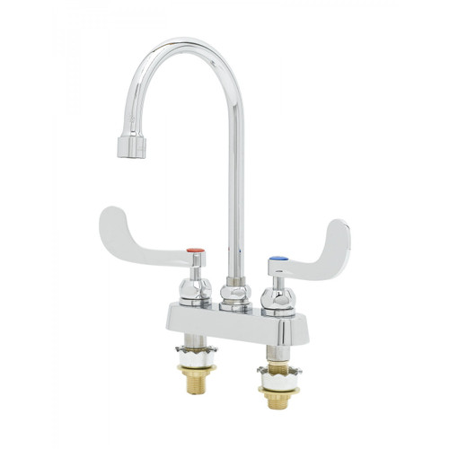T&S Brass B-1141-XSCR4V05 Workboard Mixing Faucet deck mount 4"