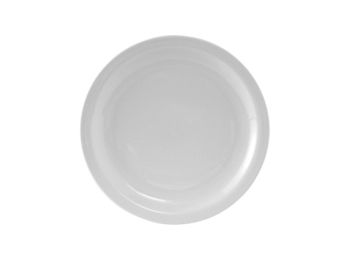Tuxton CLA-074 7-1/2" Porcelain Porcelain White Round Plate (3 Dozen Per Case)