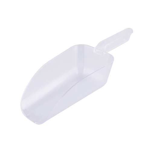 CAC China SCPP-32 22 Oz. Clear Polycarbonate Flat Bottom Utility Scoop