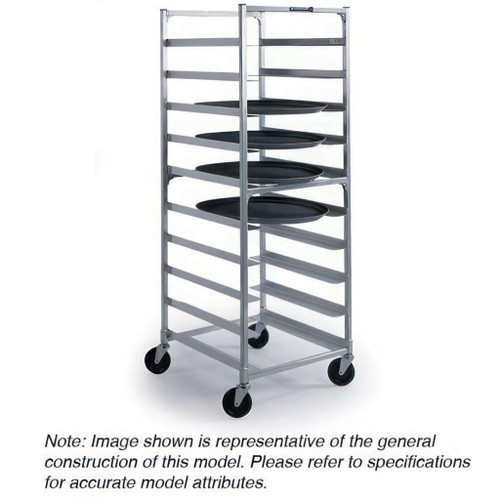 Lakeside 8582 30" W 9 Ledge Aluminum Horizontal Full Height Tray Rack