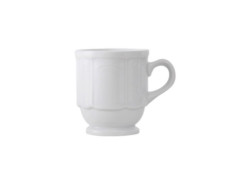 Tuxton CHM-085 3-1/4" 9 Oz. Porcelain Porcelain White Mug (3 Dozen Per Case)