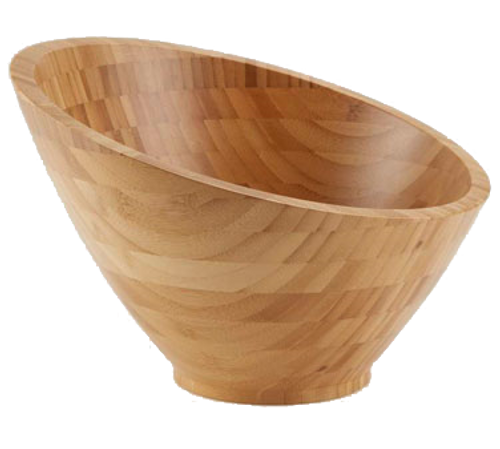 American Metalcraft BAMSL92 9.75" 48 Oz. Bamboo Round Bowl